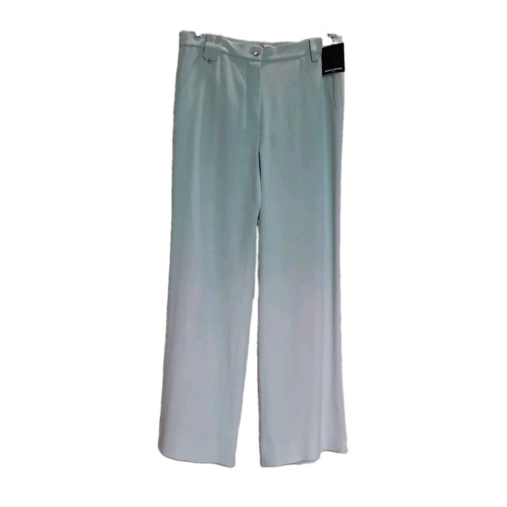 Sonia Rykiel NWT Ombre Gradient Tailored Wide Leg Pants Mint Green White US 12